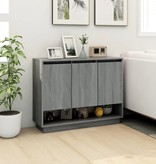 VidaXL Dressoir 97x31x75 cm spaanplaat grijs sonoma eikenkleurig