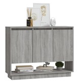 VidaXL Dressoir 97x31x75 cm spaanplaat grijs sonoma eikenkleurig