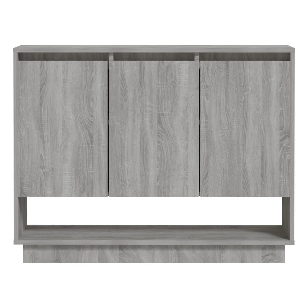 VidaXL Dressoir 97x31x75 cm spaanplaat grijs sonoma eikenkleurig