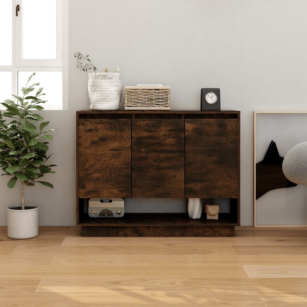 VidaXL Dressoir 97x31x75 cm spaanplaat gerookt eikenkleurig