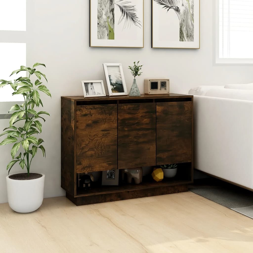 VidaXL Dressoir 97x31x75 cm spaanplaat gerookt eikenkleurig