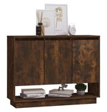 VidaXL Dressoir 97x31x75 cm spaanplaat gerookt eikenkleurig