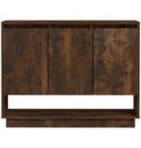 VidaXL Dressoir 97x31x75 cm spaanplaat gerookt eikenkleurig