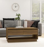 VidaXL Salontafel 102,5x55x44 cm spaanplaat bruin eikenkleurig