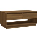 vidaXL Salontafel 102,5x55x44 cm spaanplaat bruin eikenkleurig