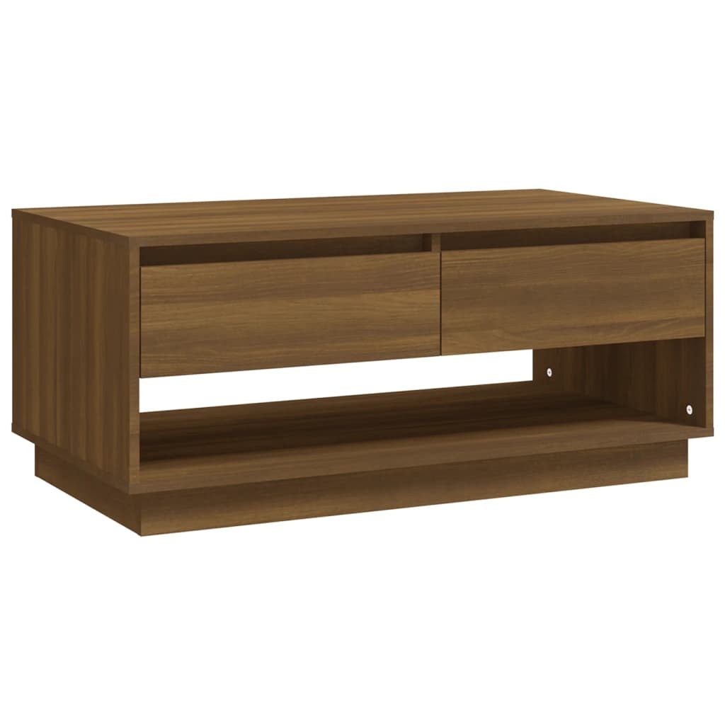 VidaXL Salontafel 102,5x55x44 cm spaanplaat bruin eikenkleurig