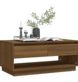 vidaXL Salontafel 102,5x55x44 cm spaanplaat bruin eikenkleurig