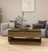VidaXL Salontafel 102,5x55x44 cm spaanplaat bruin eikenkleurig