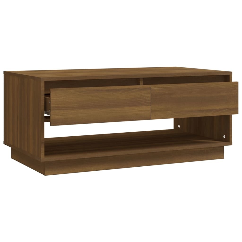 VidaXL Salontafel 102,5x55x44 cm spaanplaat bruin eikenkleurig