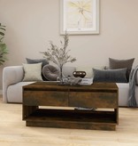 VidaXL Salontafel 102,5x55x44 cm spaanplaat gerookt eikenkleurig