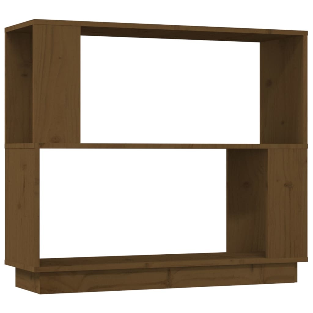 vidaXL Boekenkast/kamerscherm 80x25x70 cm massief hout honingbruin