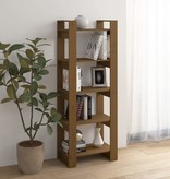 vidaXL Boekenkast/kamerscherm 60x35x160 cm massief hout honingbruin