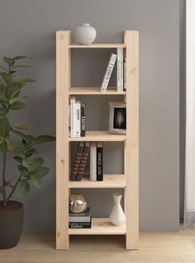 vidaXL Boekenkast/kamerscherm 60x35x160 cm massief grenenhout