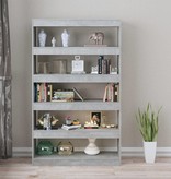 vidaXL Boekenkast/kamerscherm 100x30x166 cm betongrijs