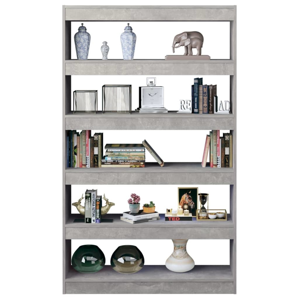 vidaXL Boekenkast/kamerscherm 100x30x166 cm betongrijs