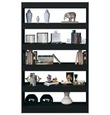 vidaXL Boekenkast/kamerscherm 100x30x166 cm zwart