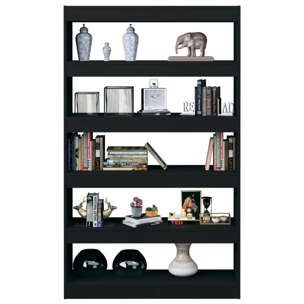 vidaXL Boekenkast/kamerscherm 100x30x166 cm zwart