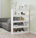 vidaXL Boekenkast/kamerscherm 100x30x135 wit