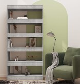 vidaXL Boekenkast/kamerscherm 80x30x166 cm spaanplaat betongrijs