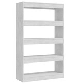 vidaXL Boekenkast/kamerscherm 80x30x135 cm spaanplaat betongrijs