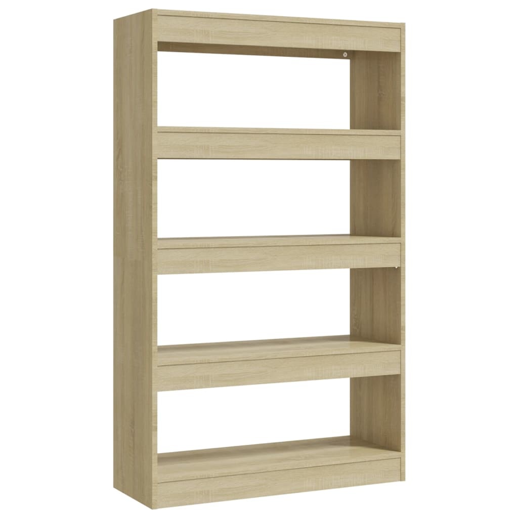 vidaXL Boekenkast/kamerscherm 80x30x135 cm spaanplaat sonoma eiken