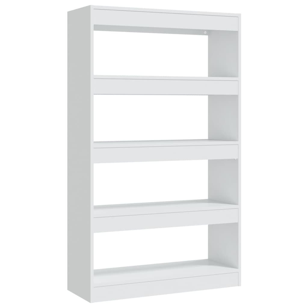 vidaXL Boekenkast/kamerscherm 80x30x135 cm spaanplaat wit