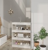 VidaXL Boekenkast/kamerscherm 80x30x103 cm bewerkt hout betongrijs