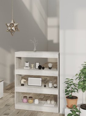 VidaXL Boekenkast/kamerscherm 80x30x103 cm bewerkt hout betongrijs