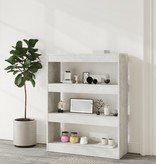 VidaXL Boekenkast/kamerscherm 80x30x103 cm bewerkt hout betongrijs