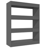 vidaXL Boekenkast/kamerscherm 80x30x103 cm bewerkt hout zwart