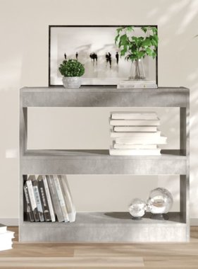 vidaXL Boekenkast/kamerscherm 80x30x72 cm betongrijs