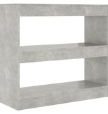 vidaXL Boekenkast/kamerscherm 80x30x72 cm betongrijs