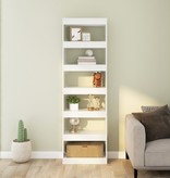 vidaXL Boekenkast/kamerscherm 60x30x198 cm hoogglans wit