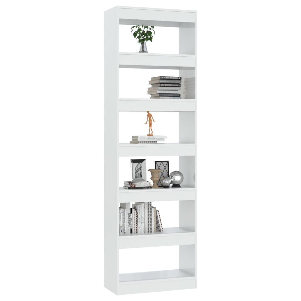 vidaXL Boekenkast/kamerscherm 60x30x198 cm hoogglans wit