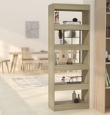 vidaXL Boekenkast/kamerscherm 60x30x166 cm spaanplaat sonoma eiken