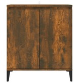 VidaXL Dressoir 60x35x70 cm bewerkt hout gerookt eikenkleurig