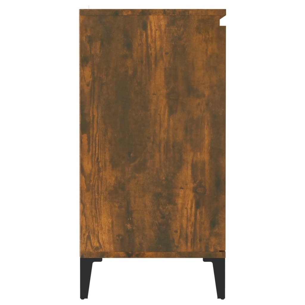 VidaXL Dressoir 60x35x70 cm bewerkt hout gerookt eikenkleurig