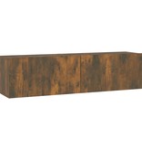 VidaXL Tv-wandmeubel 120x30x30 cm bewerkt hout gerookt eikenkleurig