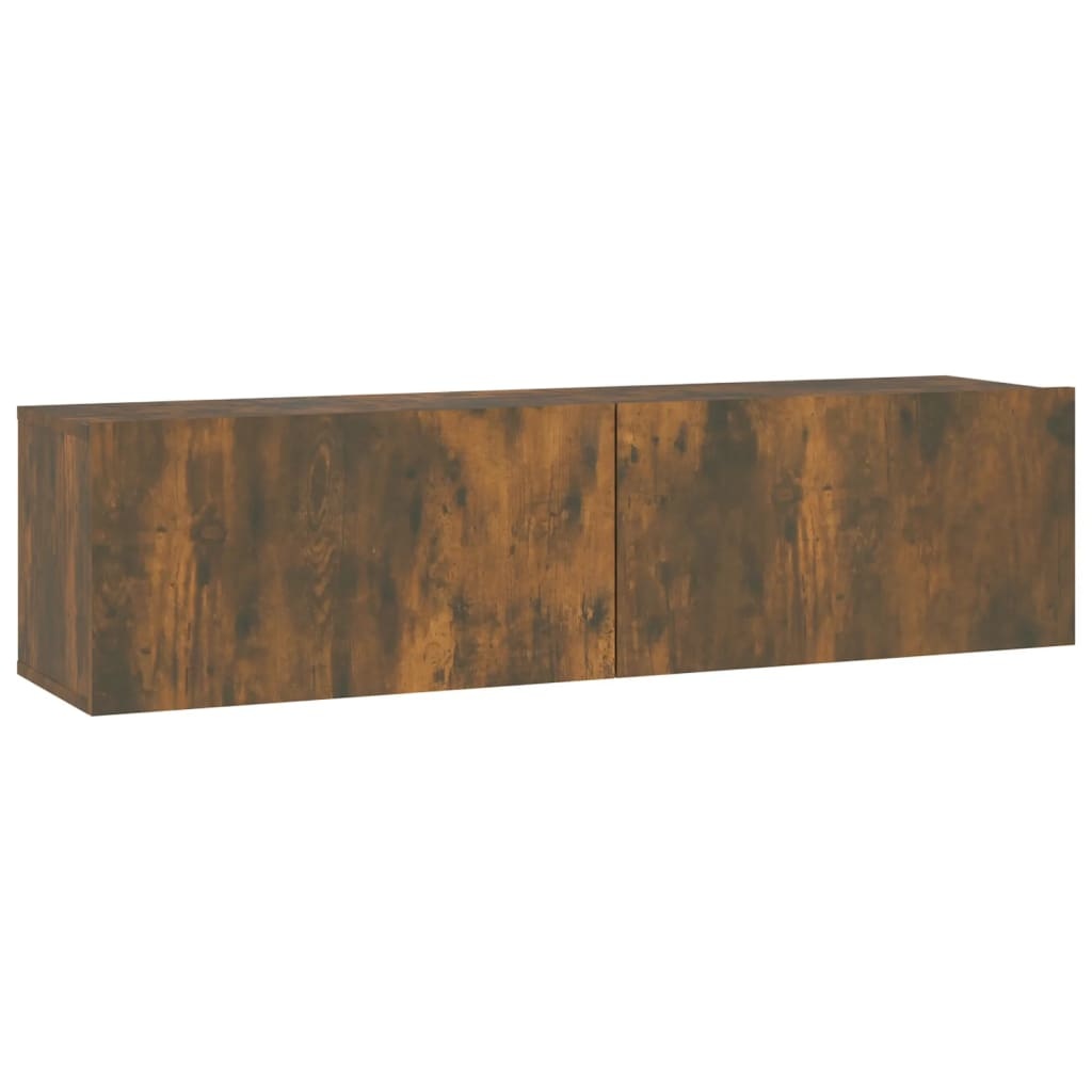 VidaXL Tv-wandmeubel 120x30x30 cm bewerkt hout gerookt eikenkleurig