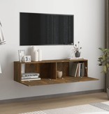 VidaXL Tv-wandmeubel 120x30x30 cm bewerkt hout gerookt eikenkleurig