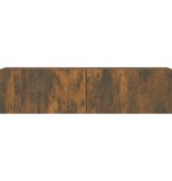 VidaXL Tv-wandmeubel 120x30x30 cm bewerkt hout gerookt eikenkleurig