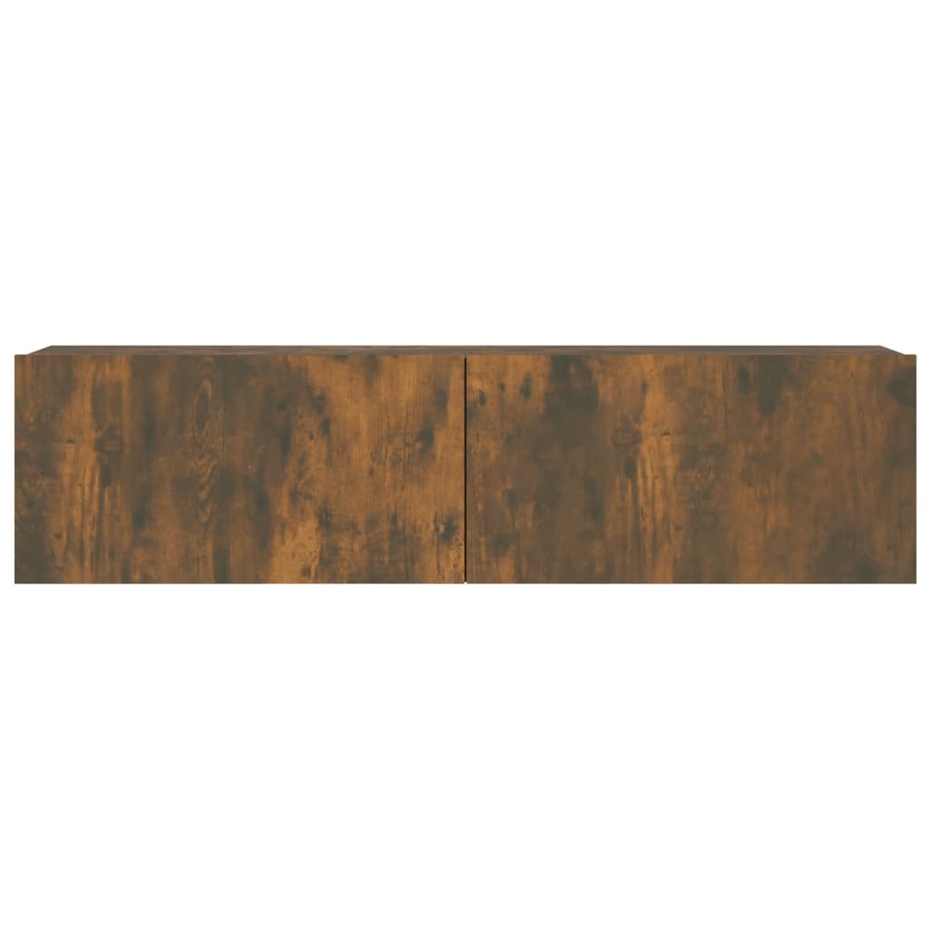 VidaXL Tv-wandmeubel 120x30x30 cm bewerkt hout gerookt eikenkleurig