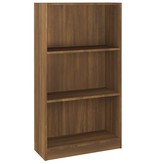 vidaXL Boekenkast 60x24x109 cm bewerkt hout bruineikenkleurig