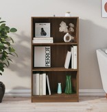 vidaXL Boekenkast 60x24x109 cm bewerkt hout bruineikenkleurig