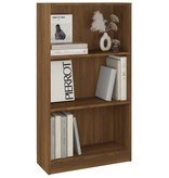 vidaXL Boekenkast 60x24x109 cm bewerkt hout bruineikenkleurig