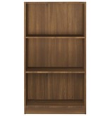 vidaXL Boekenkast 60x24x109 cm bewerkt hout bruineikenkleurig