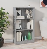 vidaXL Boekenkast 60x24x109 cm bewerkt hout grijs sonoma eikenkleurig