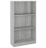 vidaXL Boekenkast 60x24x109 cm bewerkt hout grijs sonoma eikenkleurig