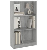 vidaXL Boekenkast 60x24x109 cm bewerkt hout grijs sonoma eikenkleurig