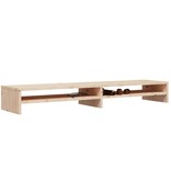 VidaXL Monitorstandaard 100x24x13 cm massief grenenhout